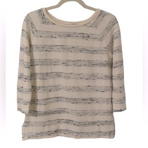 Ann Taylor LOFT 3/4 Sleeve Striped Top